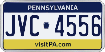 PA license plate JVC4556