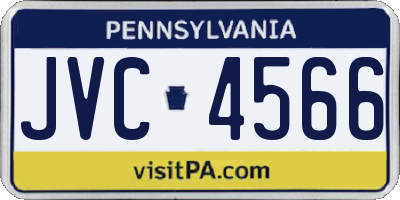 PA license plate JVC4566