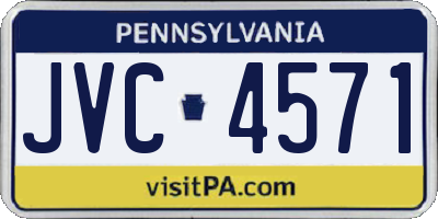PA license plate JVC4571