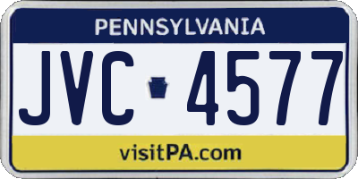 PA license plate JVC4577