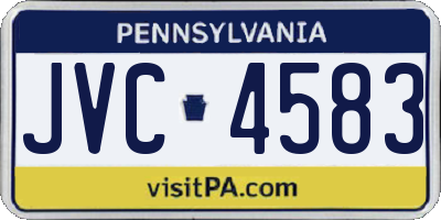 PA license plate JVC4583