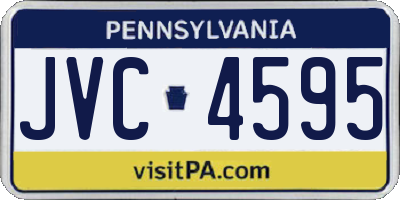 PA license plate JVC4595