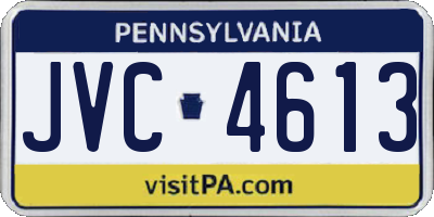 PA license plate JVC4613