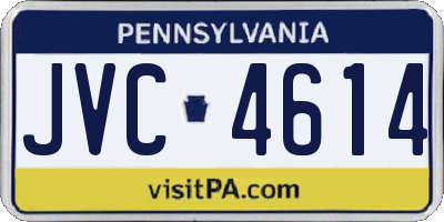 PA license plate JVC4614