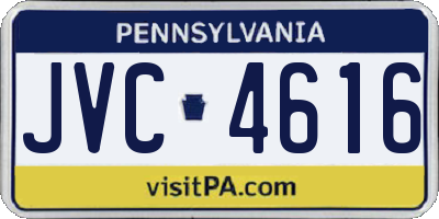 PA license plate JVC4616