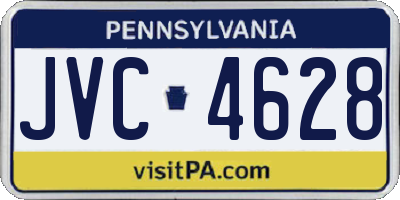 PA license plate JVC4628