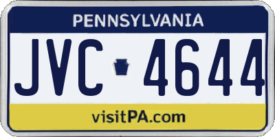 PA license plate JVC4644