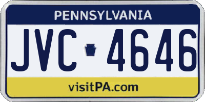 PA license plate JVC4646