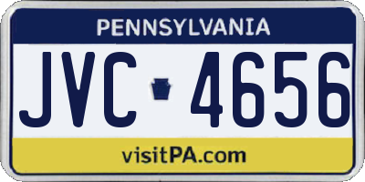 PA license plate JVC4656