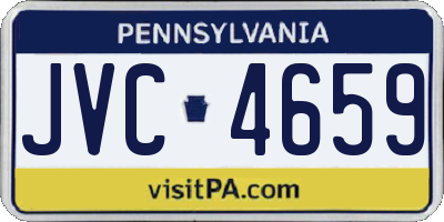 PA license plate JVC4659