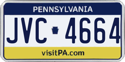 PA license plate JVC4664