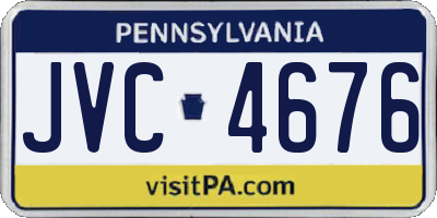 PA license plate JVC4676