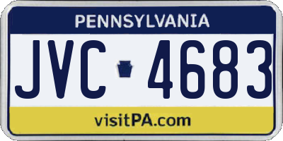PA license plate JVC4683