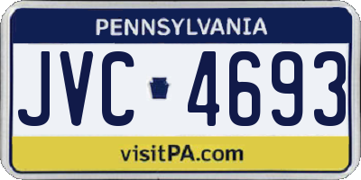 PA license plate JVC4693