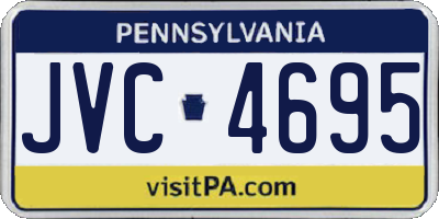 PA license plate JVC4695