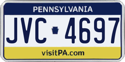 PA license plate JVC4697