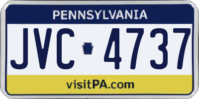 PA license plate JVC4737