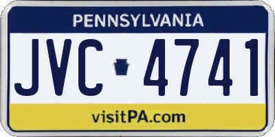PA license plate JVC4741