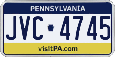 PA license plate JVC4745