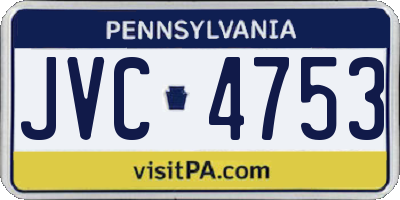 PA license plate JVC4753