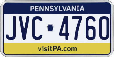 PA license plate JVC4760