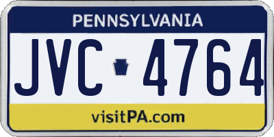 PA license plate JVC4764
