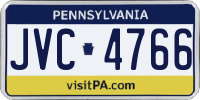 PA license plate JVC4766