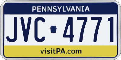 PA license plate JVC4771