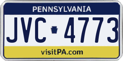 PA license plate JVC4773
