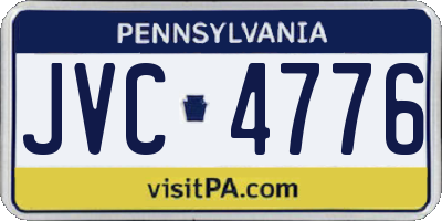 PA license plate JVC4776