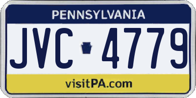 PA license plate JVC4779