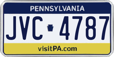 PA license plate JVC4787