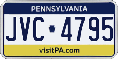 PA license plate JVC4795