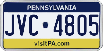 PA license plate JVC4805