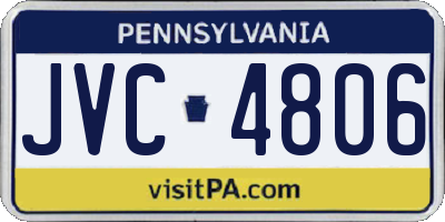 PA license plate JVC4806