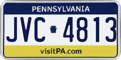PA license plate JVC4813