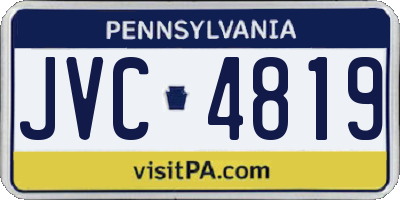 PA license plate JVC4819
