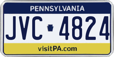 PA license plate JVC4824