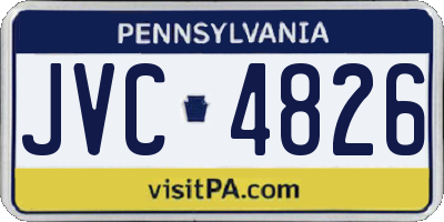 PA license plate JVC4826