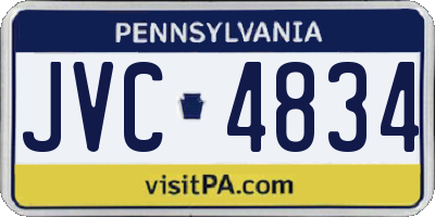 PA license plate JVC4834