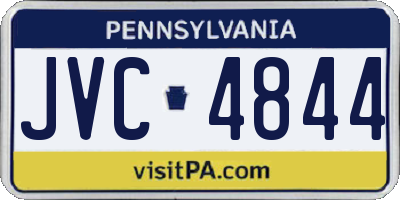 PA license plate JVC4844