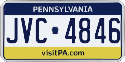 PA license plate JVC4846