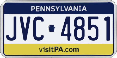PA license plate JVC4851