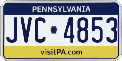 PA license plate JVC4853