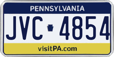 PA license plate JVC4854