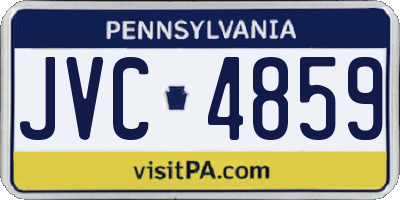 PA license plate JVC4859