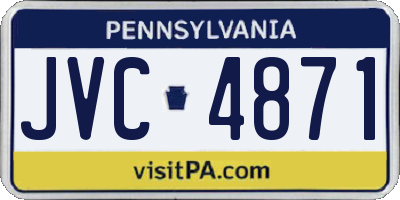 PA license plate JVC4871