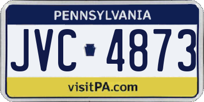 PA license plate JVC4873