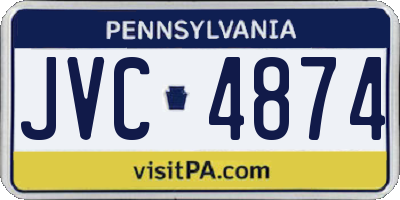 PA license plate JVC4874