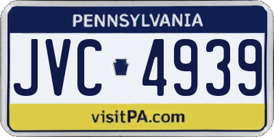 PA license plate JVC4939